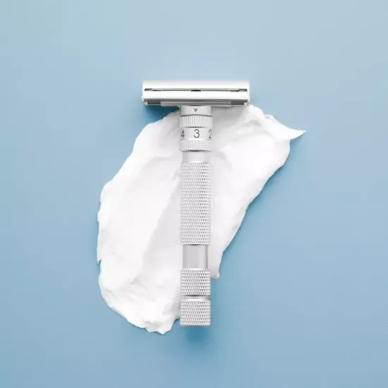 Т-образная бритва (станок) Rockwell Model T, матовый хром