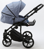 Детская коляска Adamex Zico 3 в 1 Z-TK02 ГОЛУБ.ДЖ.ТК