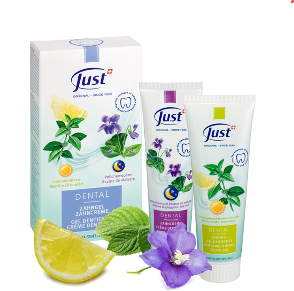 Набор из 2-х зубных паст по уходу за зубами JUST Dental 90/60 мл