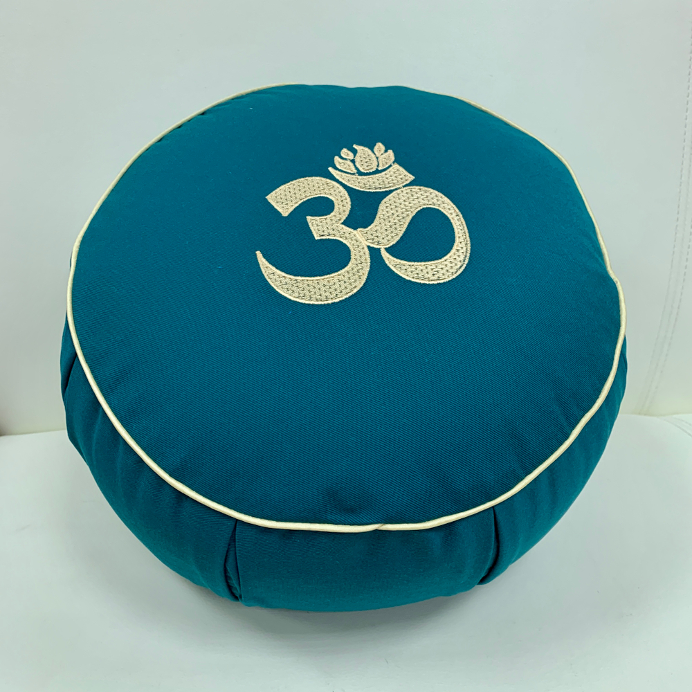 Подушка для йоги Сурья круглая с каймой, 35х15 см