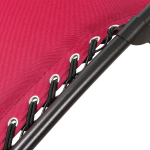 Шезлонг пляжный складной, металл, 165х65х110 см, 100 кг, 2 положения спинки, бордовый, двухслойный, Green Days