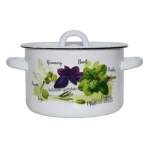 Кастрюля эмал цил Базилик 2,0л