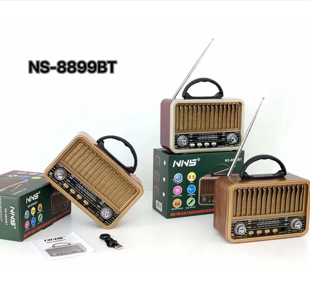 Радиоприемник в ретро стиле+MP3 плеер, Bluetooth NNS NS-8899BT