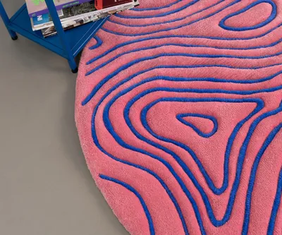 Коврик Pink and blue, 143х130 см