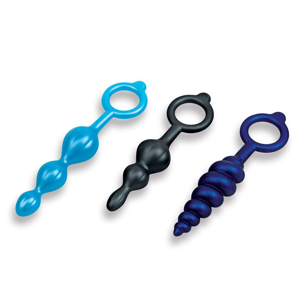 Набор анальных стимуляторов b‑Vibe Beaded Butties Bundle, 16–18,9 см