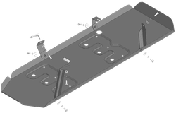 Защита топл. бака 2 мм, Сталь. для Foton Tunland V9 2024-н.в., Motodor.77511