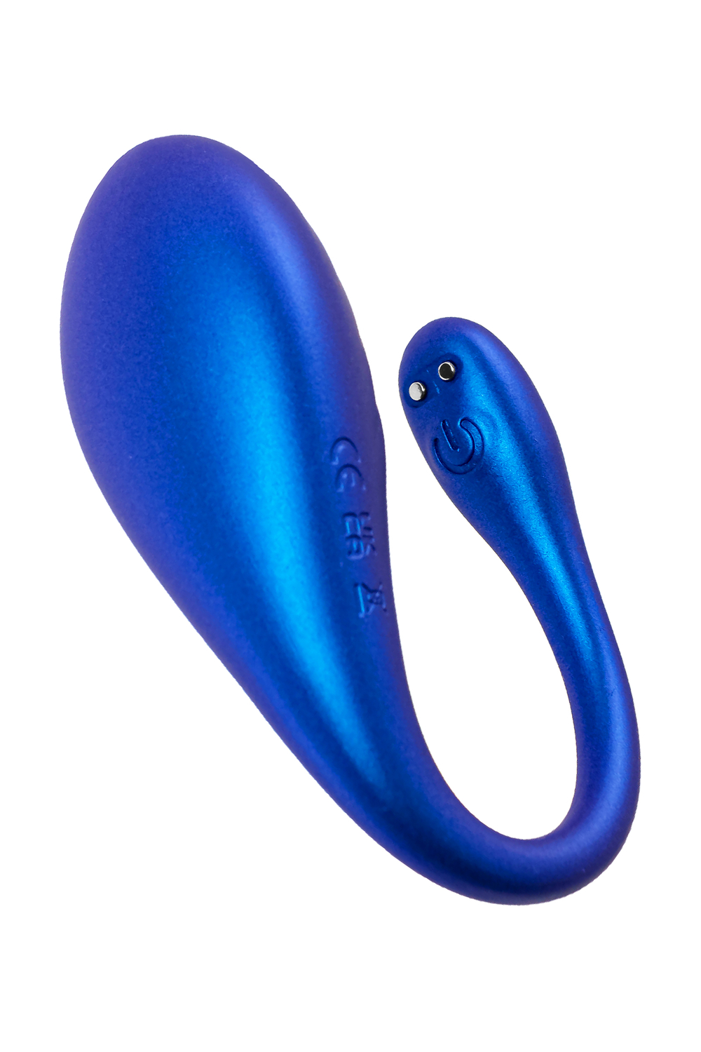 Виброяйцо L'Eroina APP CHOPPY с управлением от приложения и пульта силикон, синий, 21 см