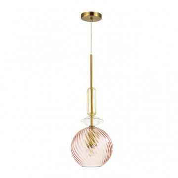 Подвес 1-ка 4862/1 Odeon Light розовый/золото E27 1*60W BELLA SALE