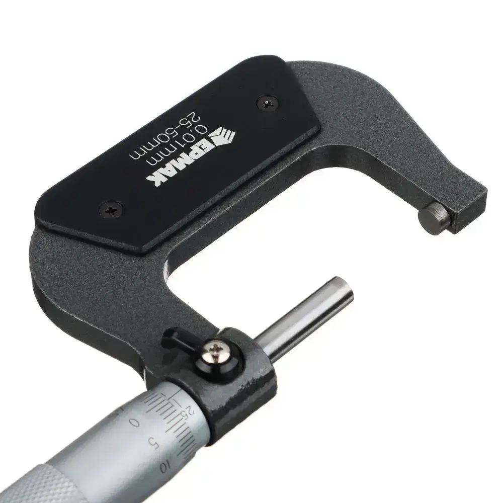 Микрометр механический ЕРМАК, 25-50 мм, шаг измерения 0,01 мм