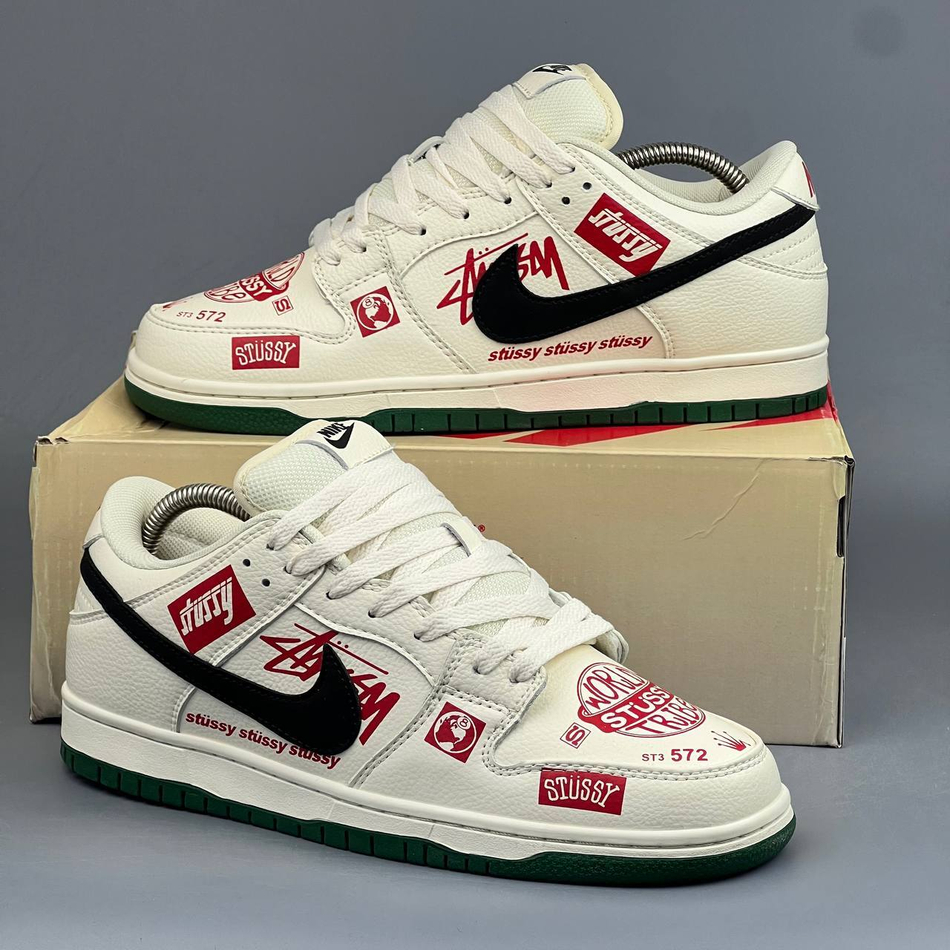 Кроссовки Nike DunkSB Stussi #157 (бел.)