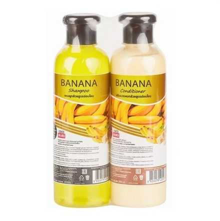 Набор для ухода за волосами: шампунь и кондиционер с экстрактом банана, ТМ КОСМЕТИКА ТАЙЛАНДА