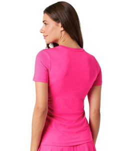 Женская теннисная футболка Björn Borg Ace Slim - pink glo