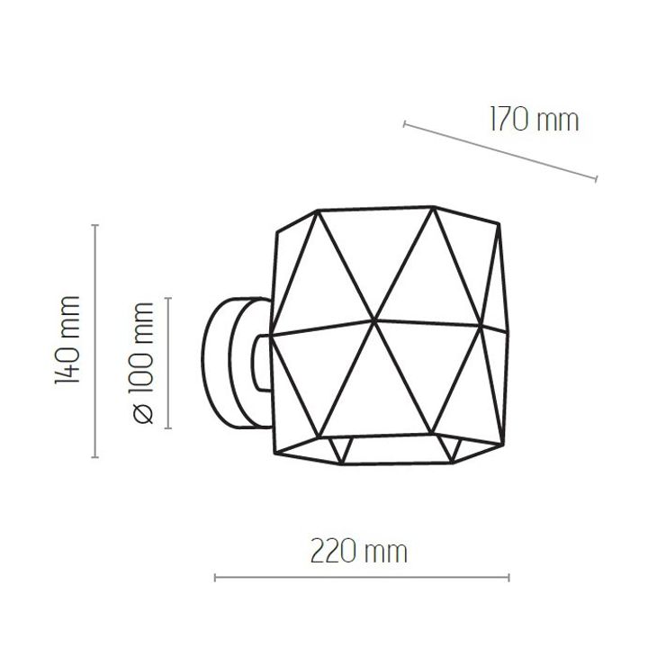 Бра TK Lighting 1040 Siro Black Gold