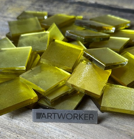 Золотая смальта на основе серебра 30х30 мм (8 гр) - 6 мм