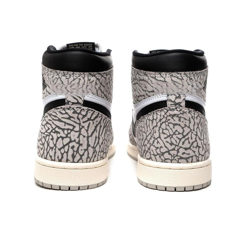 Кроссовки Air Jordan 1 Retro High OG White Cement