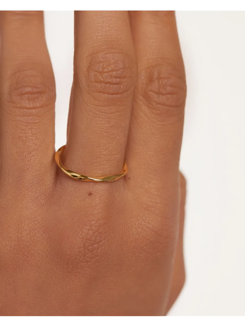 Кольцо женское PDPaola Spiral серебро 925 пробы покрытое золотом 750 пробы AN01-804