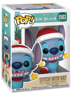 Фигурка Funko POP! Disney Lilo & Stitch Holiday Stitch with Hat (1503) 80037