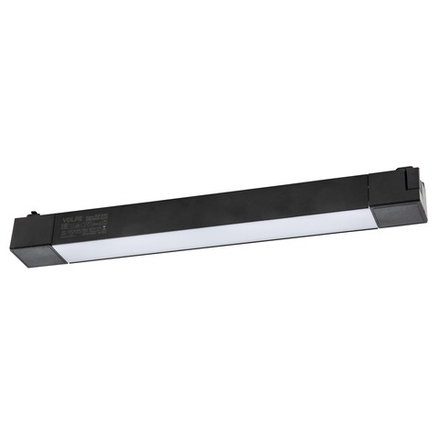 ULB-Q281 20W-4000K BLACK Светильник-прожектор светодиодный трековый. Линейный. 1600 Лм. Белый свет 4000К. Корпус черный. ТМ Volpe