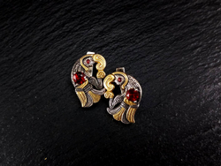 Серьги короткие "вОроны Одина".