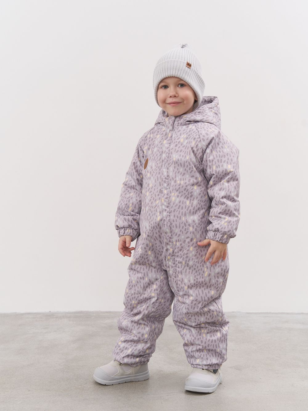 Комбинезон демисезонный мембранный "Солнечные зайчики - серый" 0+