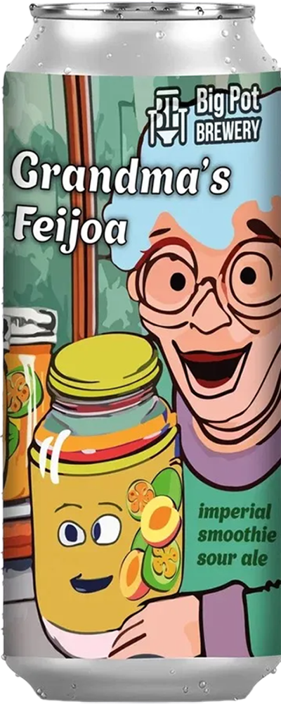 Пиво Биг Пот Бабушкино Фейхоа / Big Pot Grandmas Feijoa 0.45 - банка