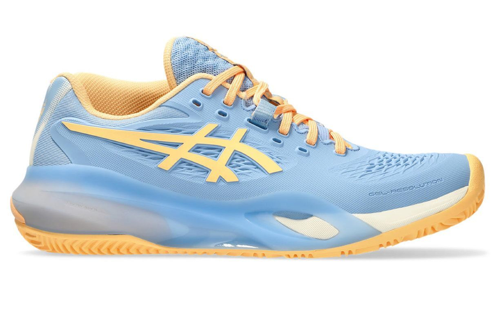 Женские кроссовки для Падел Asics Gel-Resolution X Padel - stone wash/orange glow
