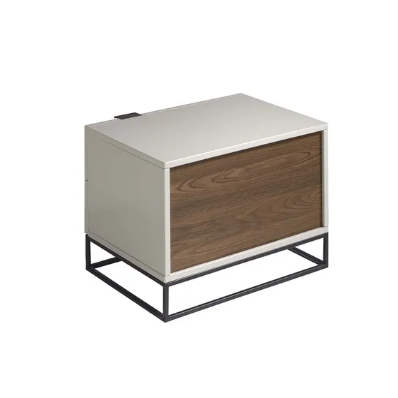 Прикроватная тумбочка Angel Cerda Estetico 7004, жемчужно-серая