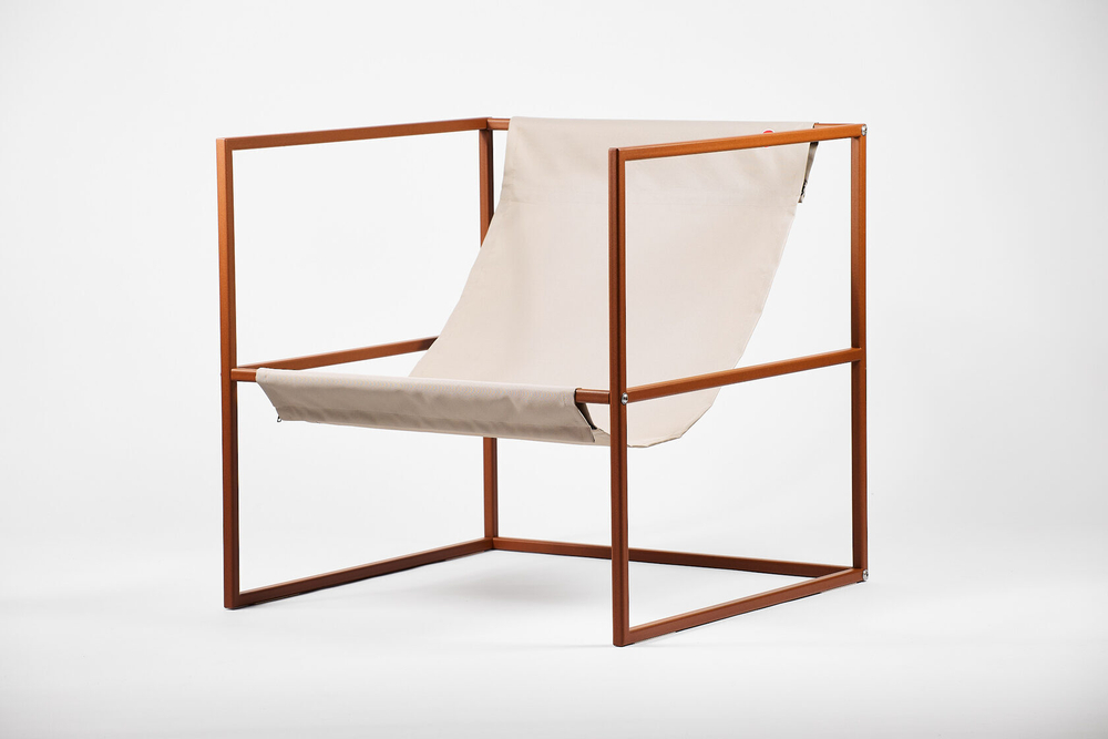 Уличное кресло TESS Outdoor Chair oxi / olive beige textile (Up!Flame)