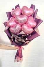 Букет из розовых сердец (воздух)