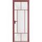 Алюминиевая дверь 10AG красный антрацит остеклённая