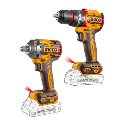 Набор BL 20В гайковерт 400Nm и шуруповерт 66Nm INGCO CKLI20275 INDUSTRIAL