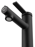 Смеситель для раковины с функцией полоскания WONZON & WOGHAND, Черный матовый (WW-H1017-MB)