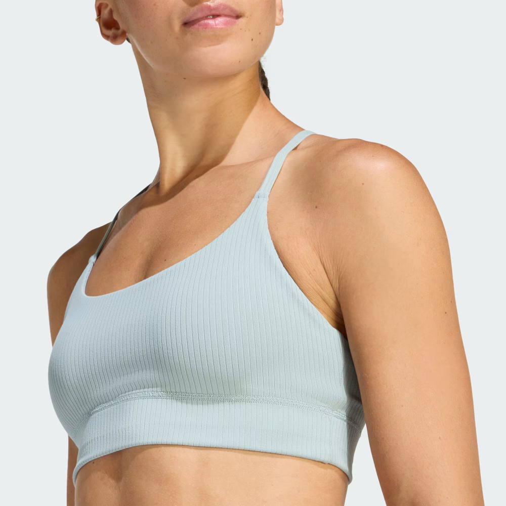 Спортивный бюстгальтер adidas All Me с легкой поддержкой из рибаны - ADIDAS