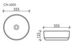 Рукомойник Ceramica Nova Element 35,5 см CN6005