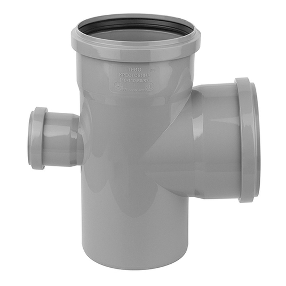 Крестовина TEBO для внут. канал. 50-50-50 87,5гр. сер. арт. 013020535 (1/70)