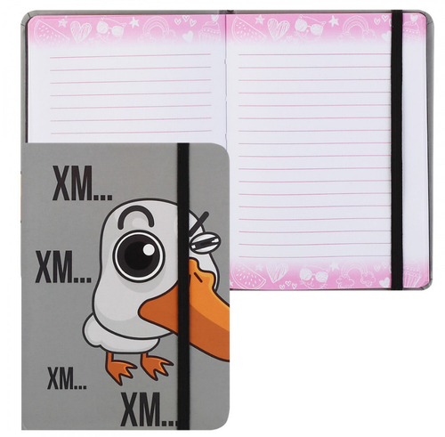 Записная книжка на резинке А6 64 л. КОКОС Гусь Гагарик (242396)