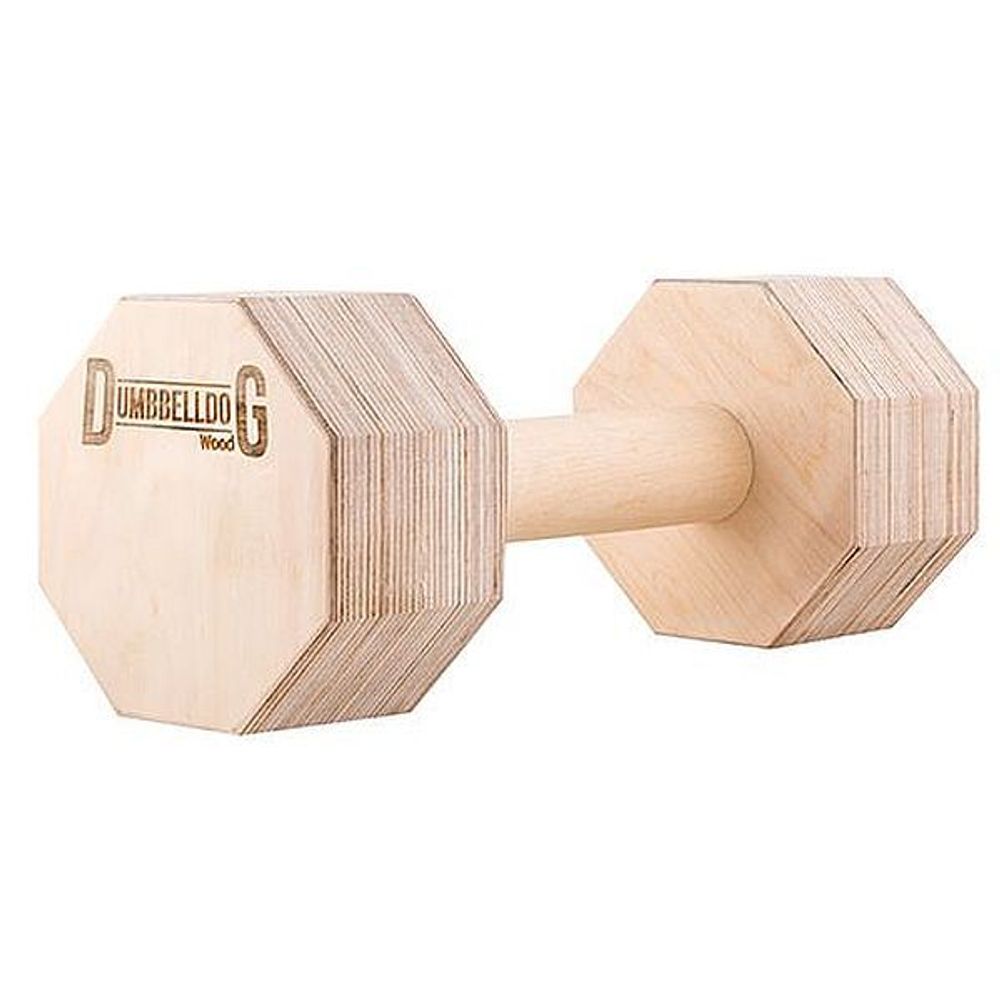 Снаряд для апортировки Dumbbelldog wood Гига 2000гр дерево в коробке