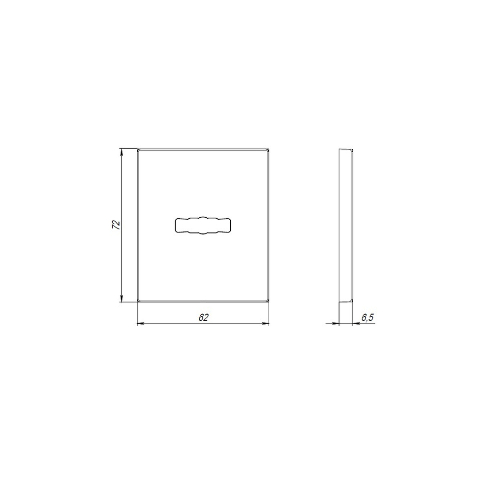 Накладка на сувальдный замок ESC.S-auto.USS/K (PS Protector/USS) BL черный