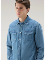Джинсовая рубашка мужская Denim Shirt WOOLRICH