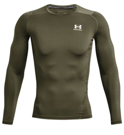 Термобелье Under Armour HeatGear Armour Comp Long Sleeve - marine green/white
