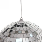 Новогодний шар 15 см «Shining Disco», Серебро