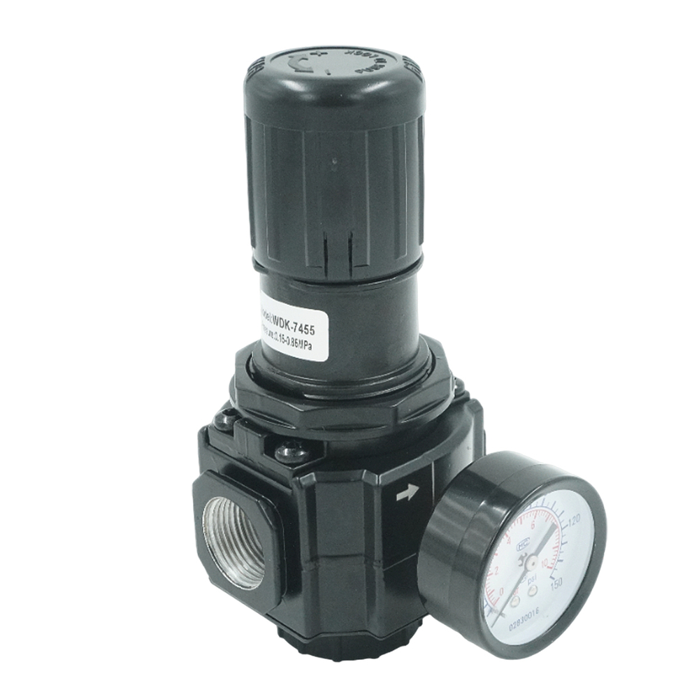 WDK-7455 Регулятор давления воздуха с манометром, 20 бар
