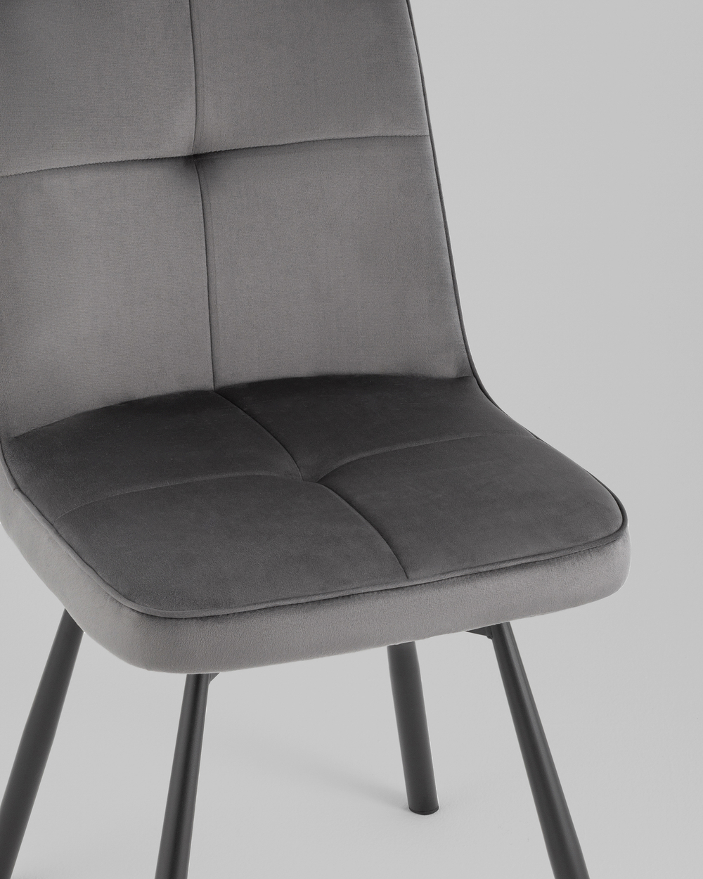 Стул Boun вращающийся велюр темно-серый 2 шт.