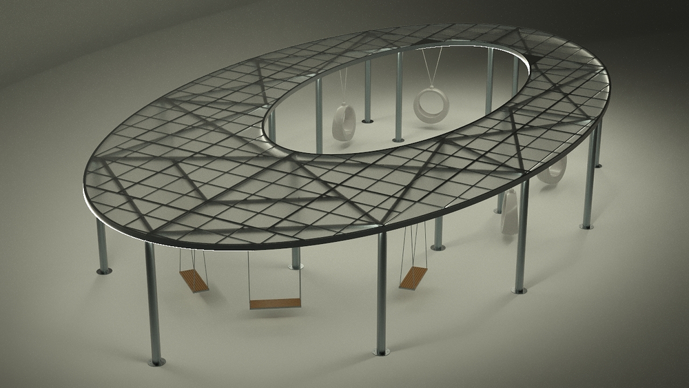 Навес с качелями Ring SK00164