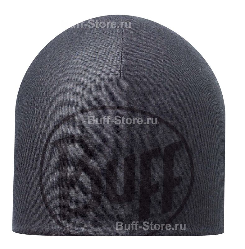 Спортивная шапка с полартеком Buff Logo Graphite Фото 1