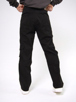Брюки карго мужские без манжет черный Город Горький