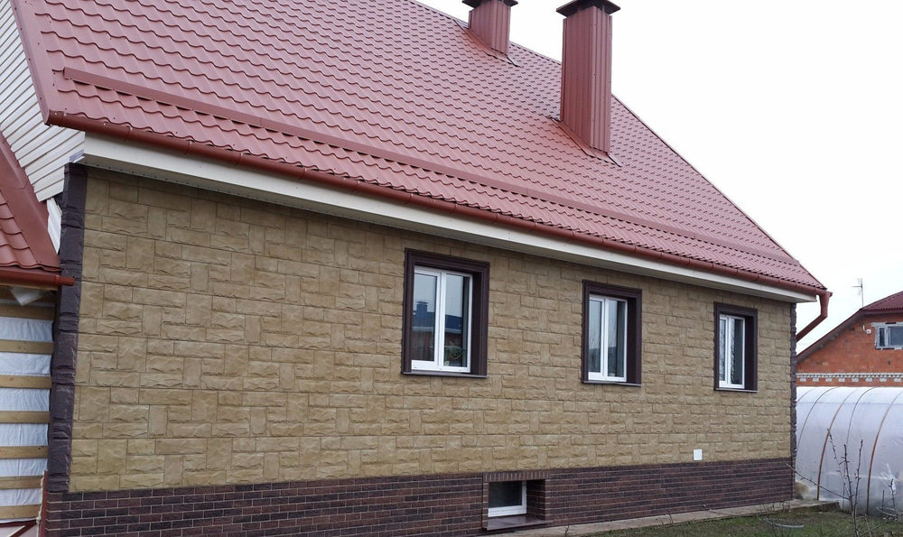 Фасадная панель Альта-Профиль Гранит Крымский  1010*450мм 0,46м2