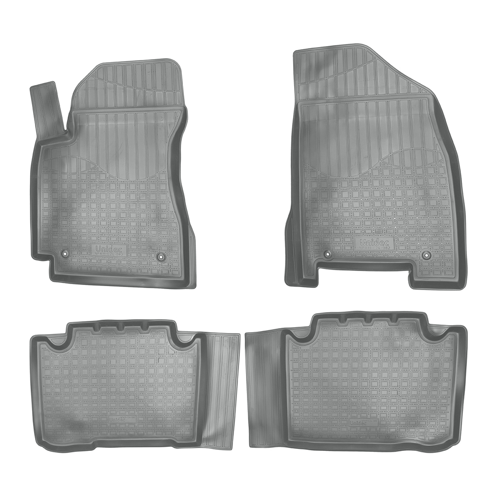 Ковры в салон Norplast/Unidec для Geely Emgrand X7 (2013-2018), Серый, арт.NPA11-C24-082-G