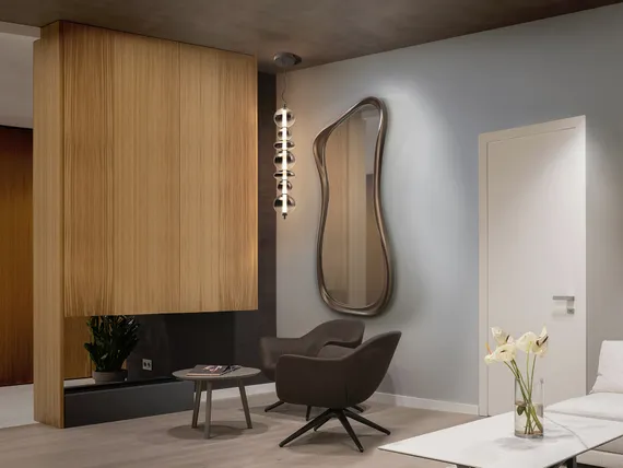 Gina Зеркало настенное темная бронза