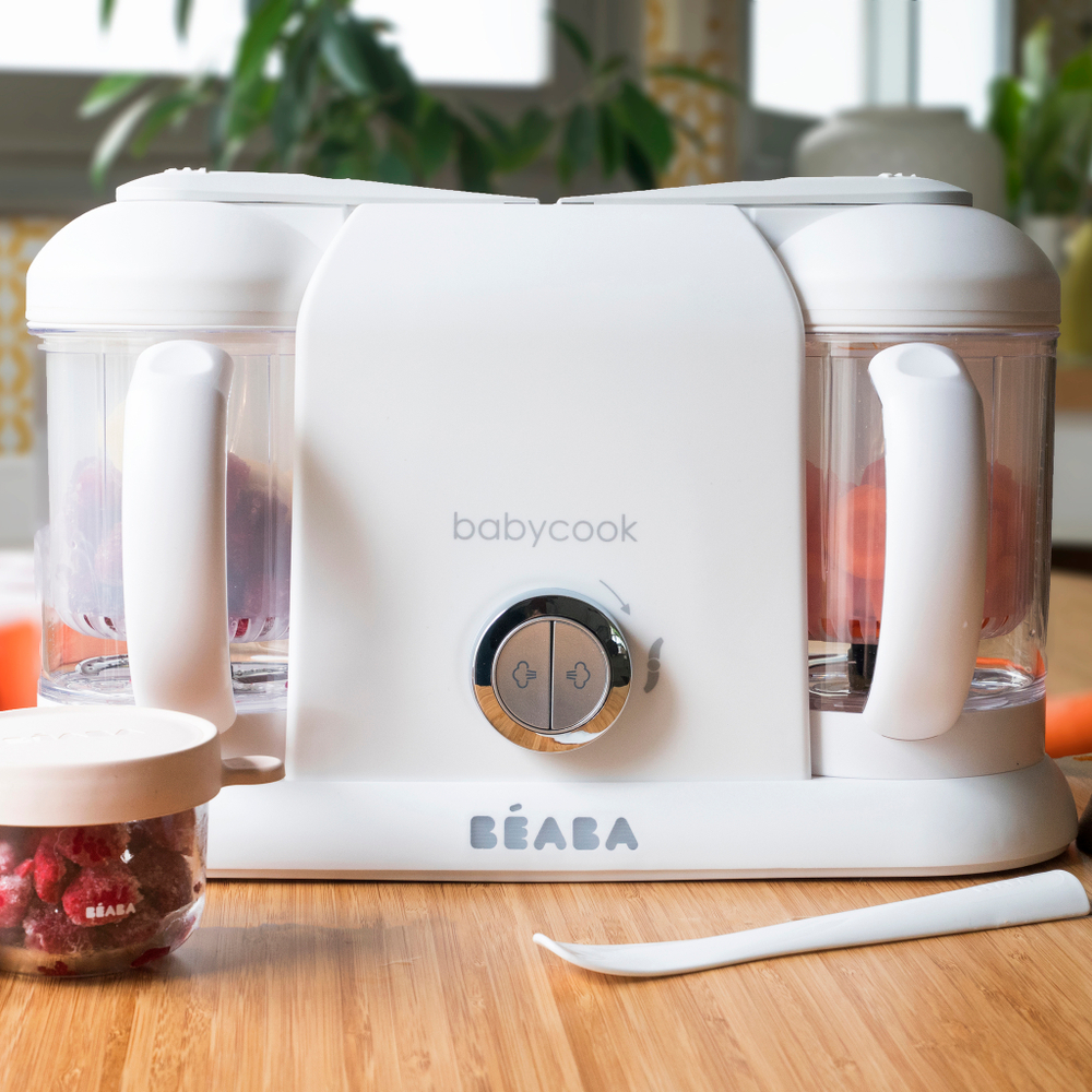 Уцененный товар: блендер-пароварка для детского питания 5 в 1 BEABA Babycook ДУО белый